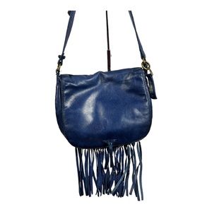 Lucky Brand Blue‎ Leather Crossbody